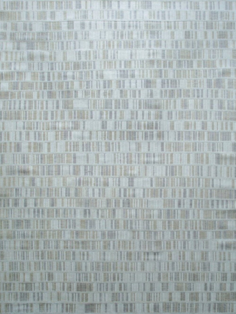 Ivory Hand Knotted Wool Area Rug 4' x 6' Timeless Neutral Handmade